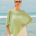 AF1901PT KNITTED POPCORN PONCHO