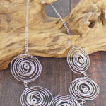 AR1504S FIVE PIECE SWIRL NECKLACE