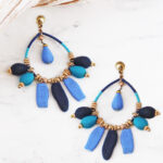 AY1511 BEADED HOOP EARRINGS