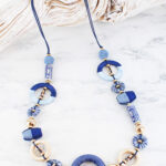 AY6403 WRAPPED THREAD & BEAD NECKLACE