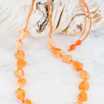 BB6400OR RESIN HEART NECKLACE