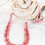 BB6401PK DOUBLE STRAND RECYCLED GLASS BEAD NECKLACE