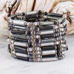 DC6410BL ELASTICATED BEADED BRACELET