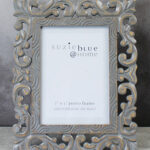 DD6101GY WOODEN PHOTO FRAME (7 X 5) - OPEN CARVED DESIGN
