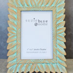 DD6103TU WOODEN PHOTO FRAME (7 X 5) - CARVED LEAF DESIGN
