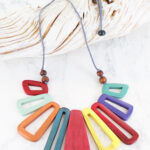 FB1401M WOODEN "KASANDRA" NECKLACE