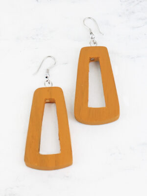 FB1409MU WOODEN "KASANDRA" EARRING
