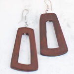 FB1409NT WOODEN "KASANDRA" EARRING