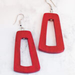 FB1409RB WOODEN "KASANDRA" EARRING