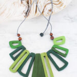 FB6401GT WOODEN "KASANDRA" NECKLACE