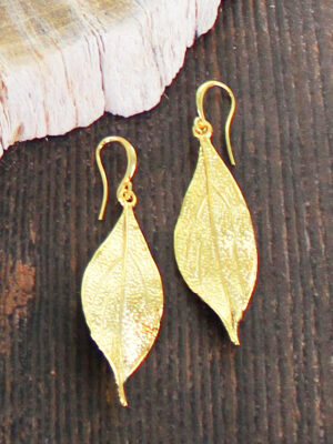 GP469 LEAF EARRING [GOLD PLATE]