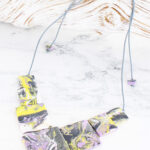 JP1301PU MARBLED RESIN STATEMENT NECKLACE