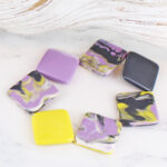 JP1303PU ELASTICATED MARBLED RESIN BRACELET