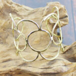 KH1511G BEATEN OPEN RING BANGLE