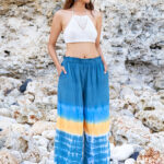 LS1407GY STRAIGHT LEG TIE DYE TROUSER (WITH BELT)
