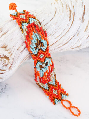 MD1306B BEADED WRAP BRACELET
