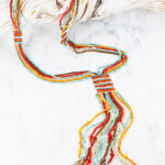 MD1405OR LONG BEADED TASSLE NECKLACE