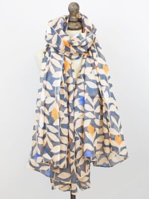 MR1404 PRINTED COTTON SCARF / SARONG (110 X 180CM)