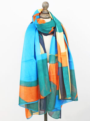 MR1406 PRINTED COTTON SCARF / SARONG (110 X 180CM)