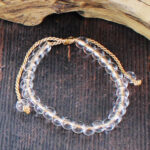 NB1404NT GLASS BEAD & TASSEL TIE BRACELET