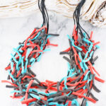 NB1407M KNOTTED JERSEY FABRIC NECKLACE