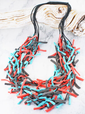NB1407M KNOTTED JERSEY FABRIC NECKLACE