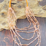 NB1502OR LAYERED GLASS BEAD NECKLACE