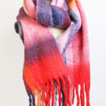 .PK6305 SOFT RECYCLED POLYESTER SCARF (40 x 180cm) - PURPLE MIX