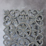 PY6101GY LARGE SQUARE CARVED PLAQUE (40cm x 40cm)