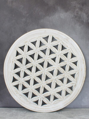 PY6105W LARGE ROUND CARVED PLAQUE (40cm Diam)