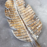 RC6103N CARVED WOODEN LEAF BOWL