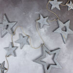 RT6111GY LONG MIXED SHAPE STAR GARLAND