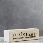 SBBB SUZIE BLUE BRANDED BLOCK / POSTCARD HOLDER