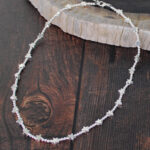 SP402S SIMPLE SINGLE STRAND STAR NECKLACE [SILVER-PLATE]