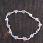 SP403H SIMPLE ELASTICATED HEART BRACELET [SILVER-PLATE]