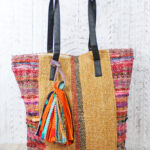 UD1300A UPCYCLED SARI FABRIC TOTE