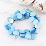 .UJ1407 SET/3 ELASTICATED DISC BRACELETS