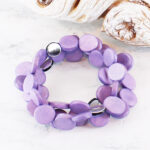 .UJ1421 SET/3 ELASTICATED DISC BRACELETS