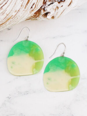 UJ1531 MARBLED RESIN EARRINGS