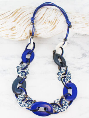 UJ6405 LONG RESIN LOOP NECKLACE