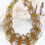 ZN6401BR BEADED LACE NECKLACE