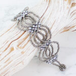 ZN6402GY BEADED LACE BRACELET